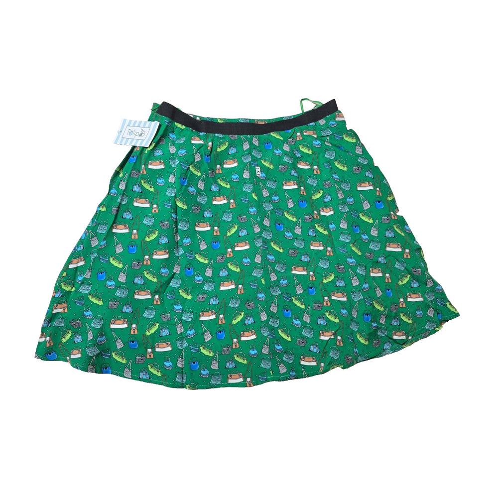 Tulip B Retro Novelty Print A-Line Skirt Womens Large NWT - Picture 5 of 7